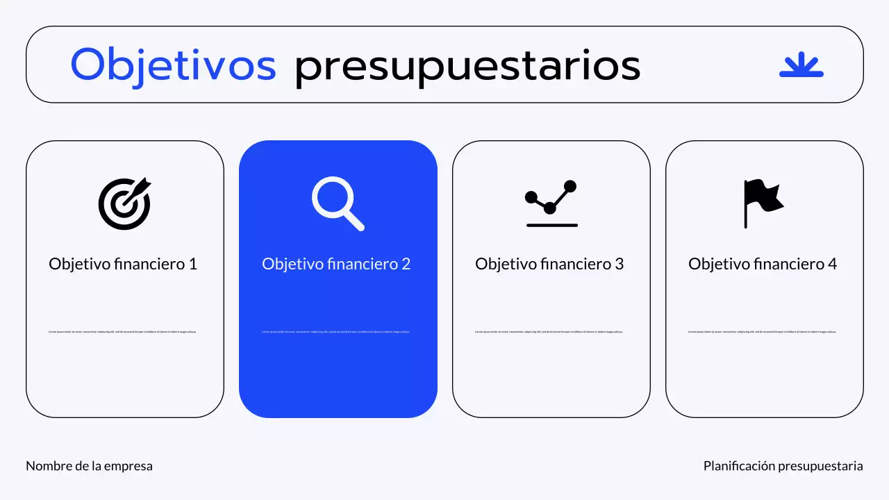 Presentación de planificación financiera de Blue Grey Modern Finance