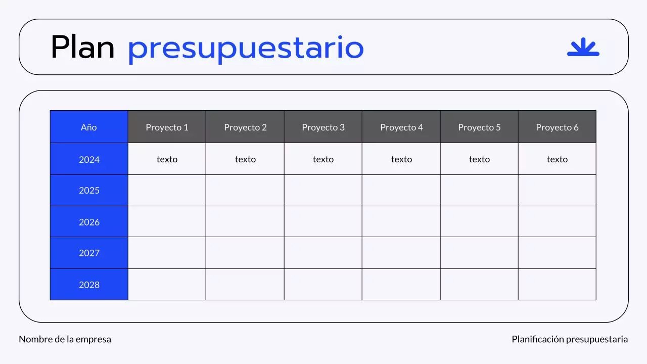 Presentación de planificación financiera de Blue Grey Modern Finance