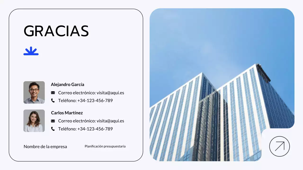 Presentación de planificación financiera de Blue Grey Modern Finance