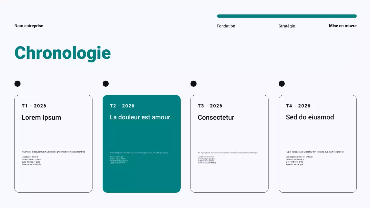 Plan de marketing de contenu minimaliste moderne bleu sarcelle