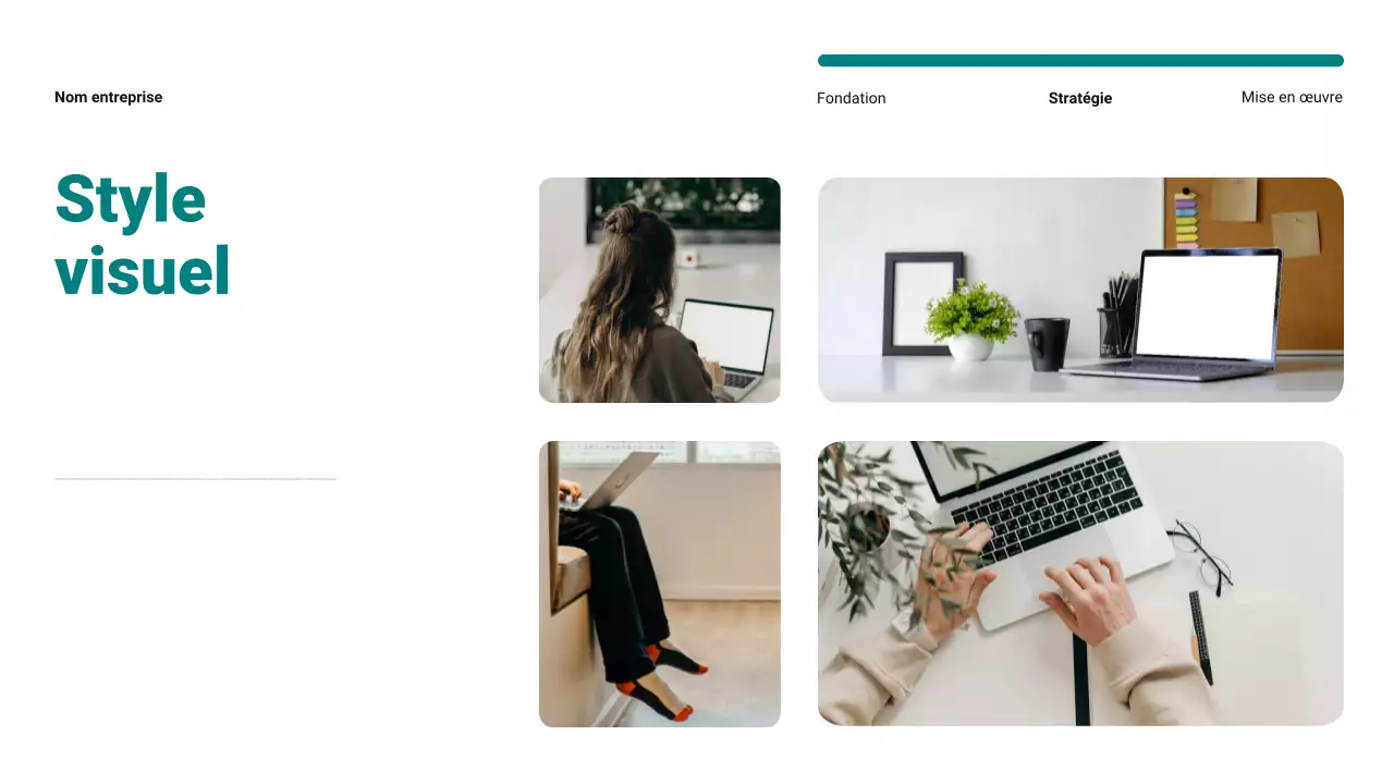 Plan de marketing de contenu minimaliste moderne bleu sarcelle