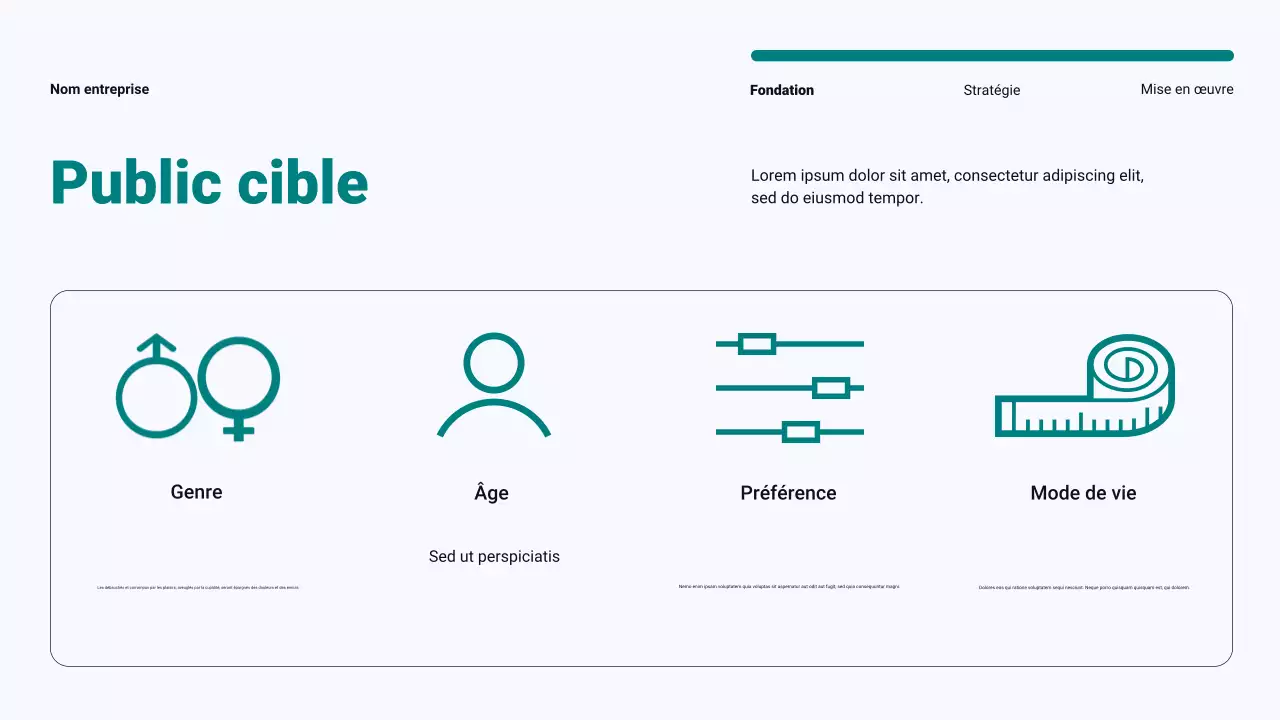 Plan de marketing de contenu minimaliste moderne bleu sarcelle