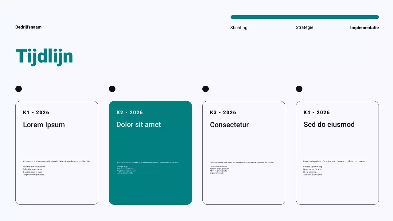 Teal Modern Minimalistisch Content Marketing Plan