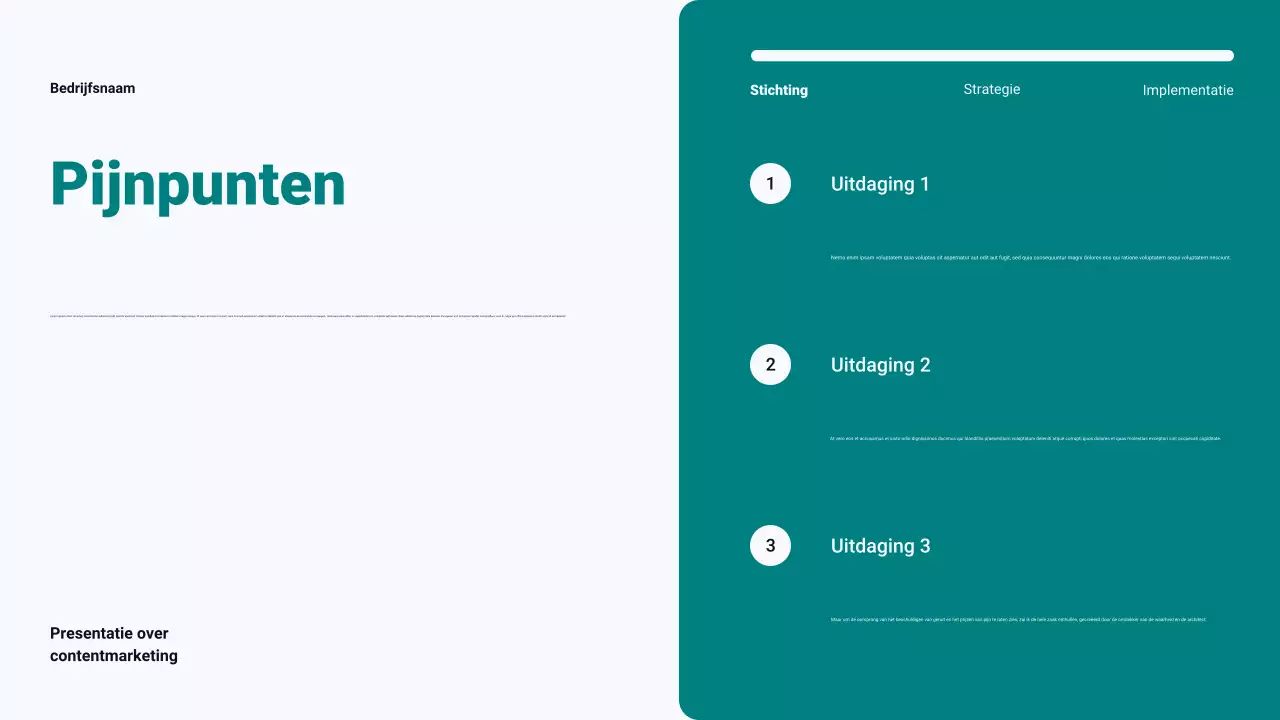 Teal Modern Minimalistisch Content Marketing Plan