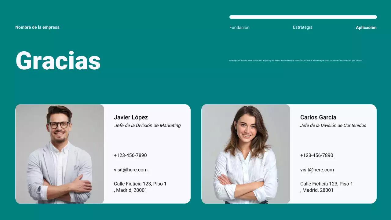 Plan de marketing de contenidos minimalista moderno en verde azulado