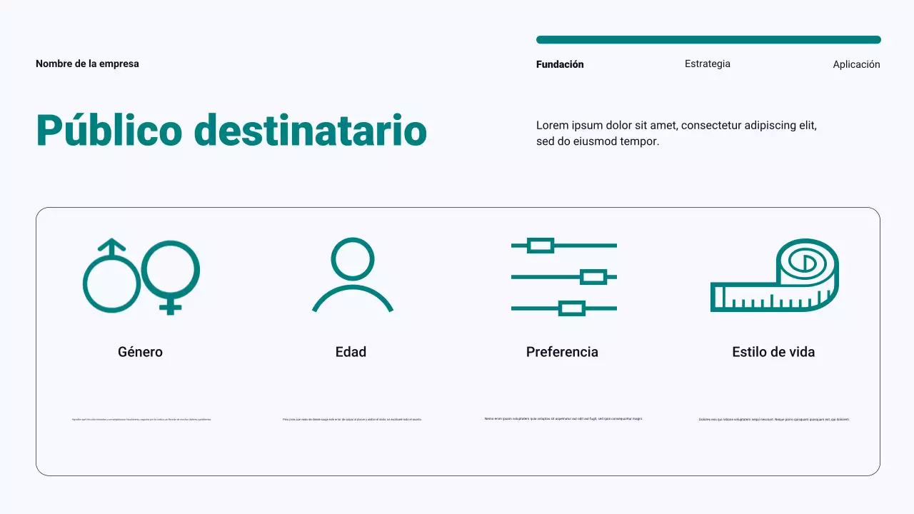 Plan de marketing de contenidos minimalista moderno en verde azulado