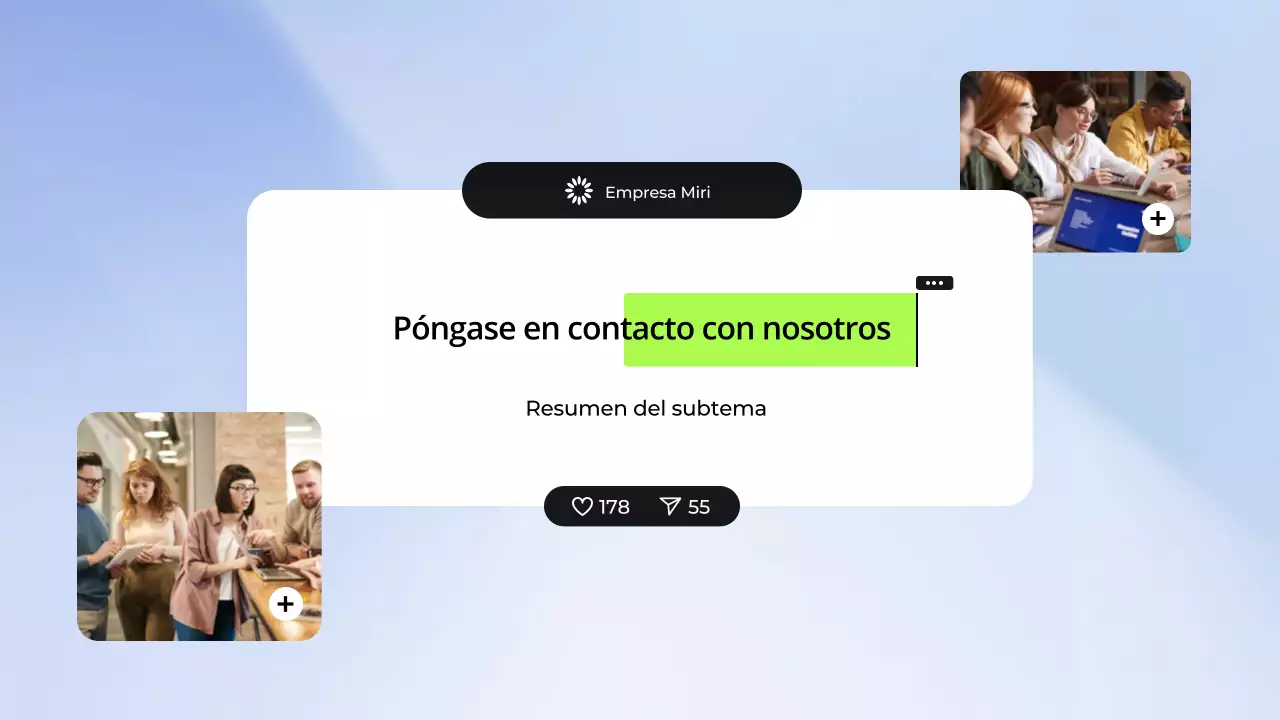 Presentación de marketing digital azul y blanco