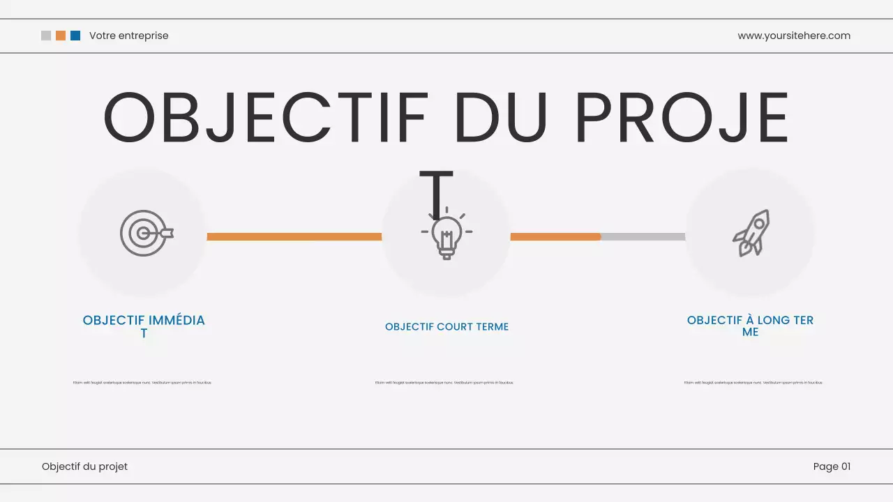 présentation marketing moderne bleue