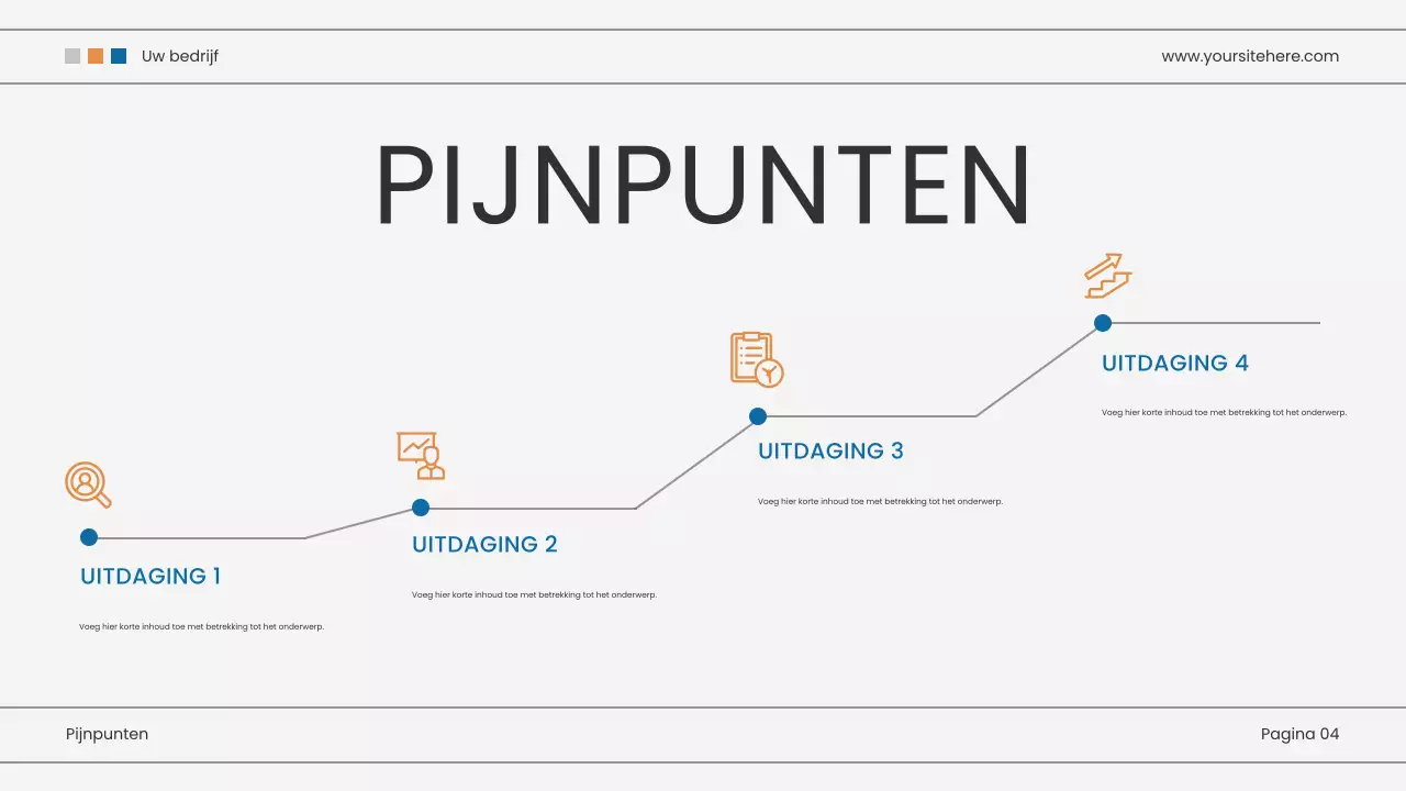 blauwe moderne marketingpresentatie
