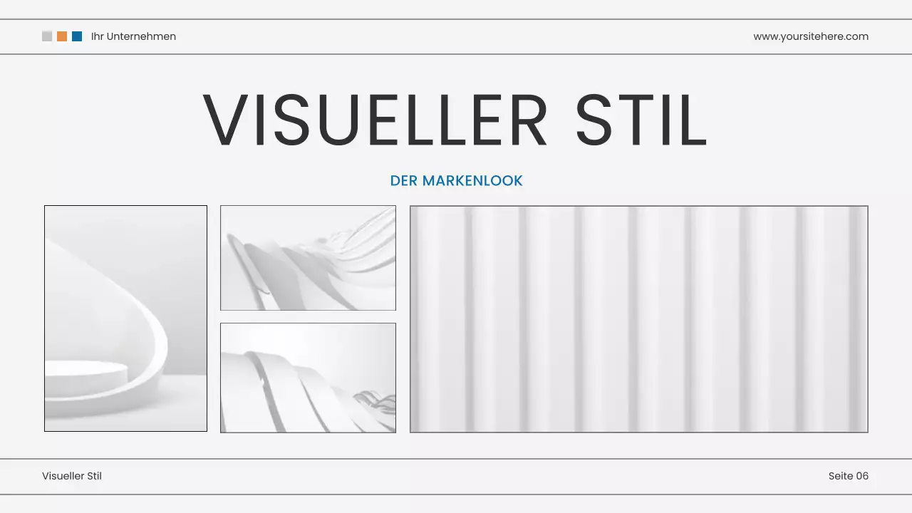 blaue moderne Marketingpräsentation