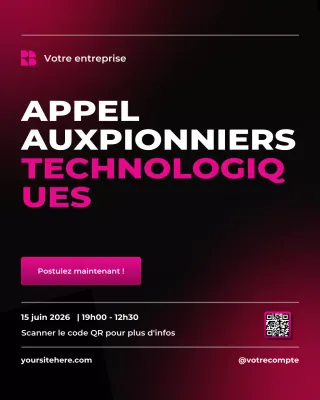 annonce de l'événement technologique Pink Bold