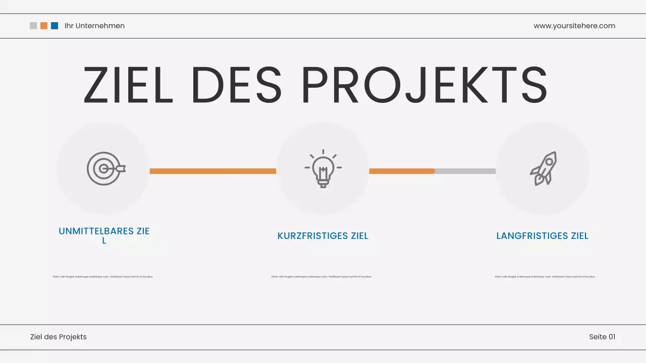 blaue moderne Marketingpräsentation