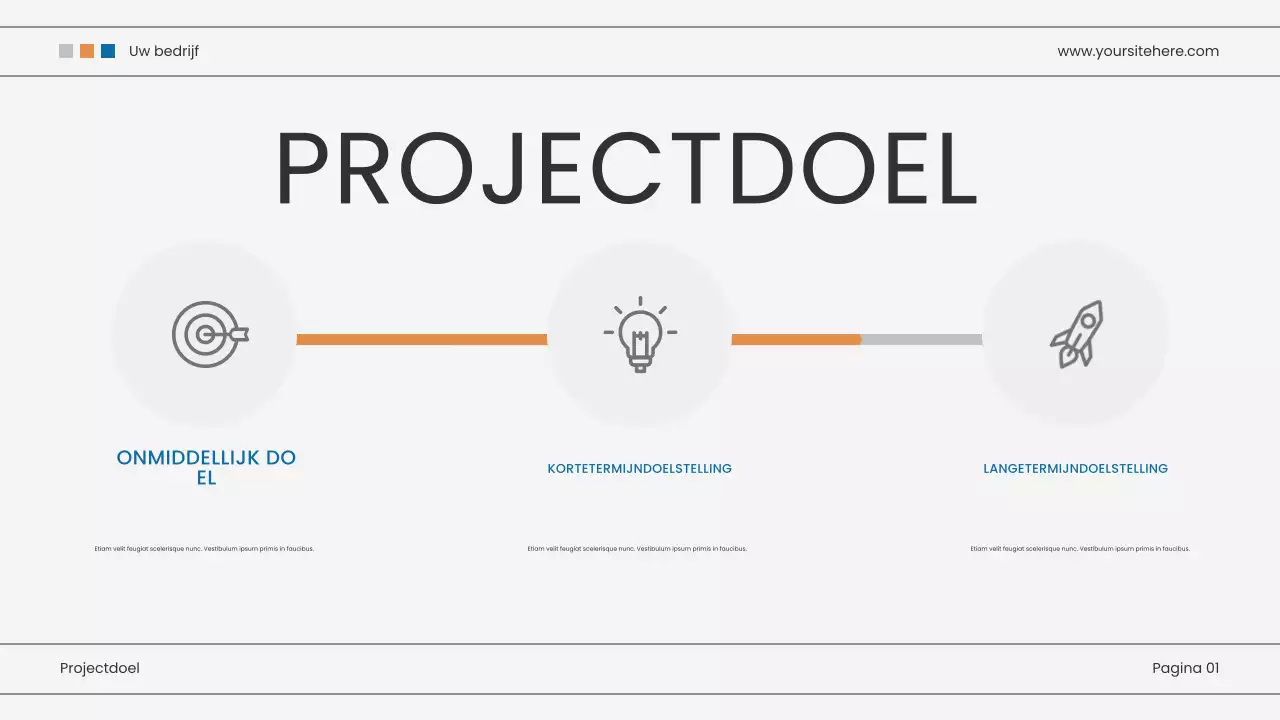 blauwe moderne marketingpresentatie