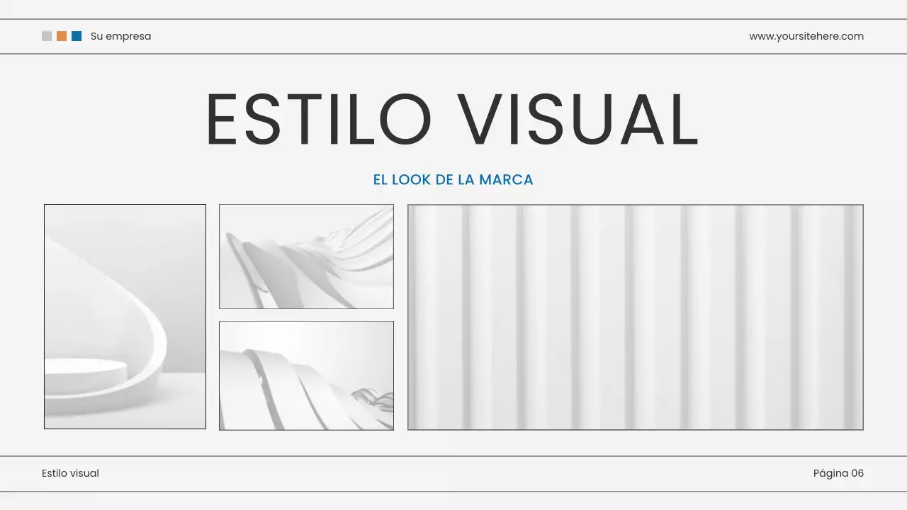 Presentación de marketing moderna azul