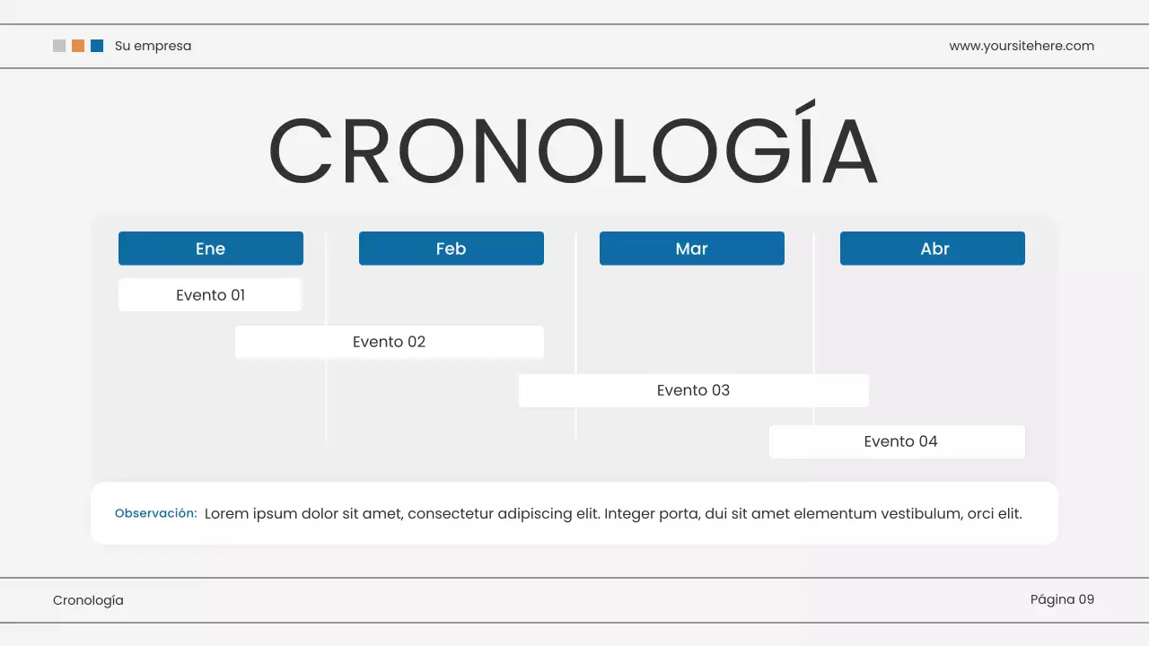 Presentación de marketing moderna azul