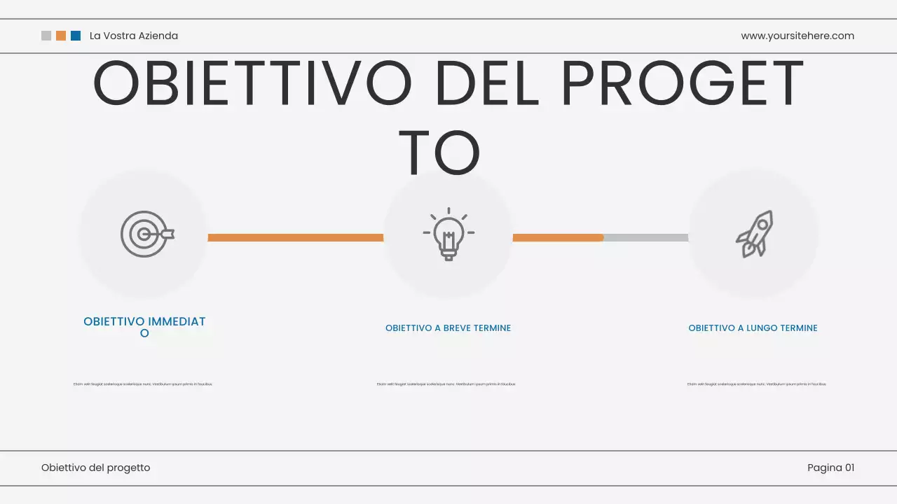 presentazione di marketing moderno blu