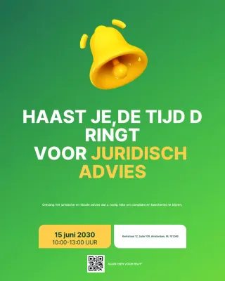 groene moderne juridisch advies uitnodiging