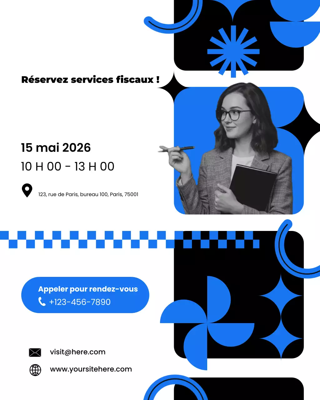 Publication Instagram de promotion fiscale moderne orange et verte