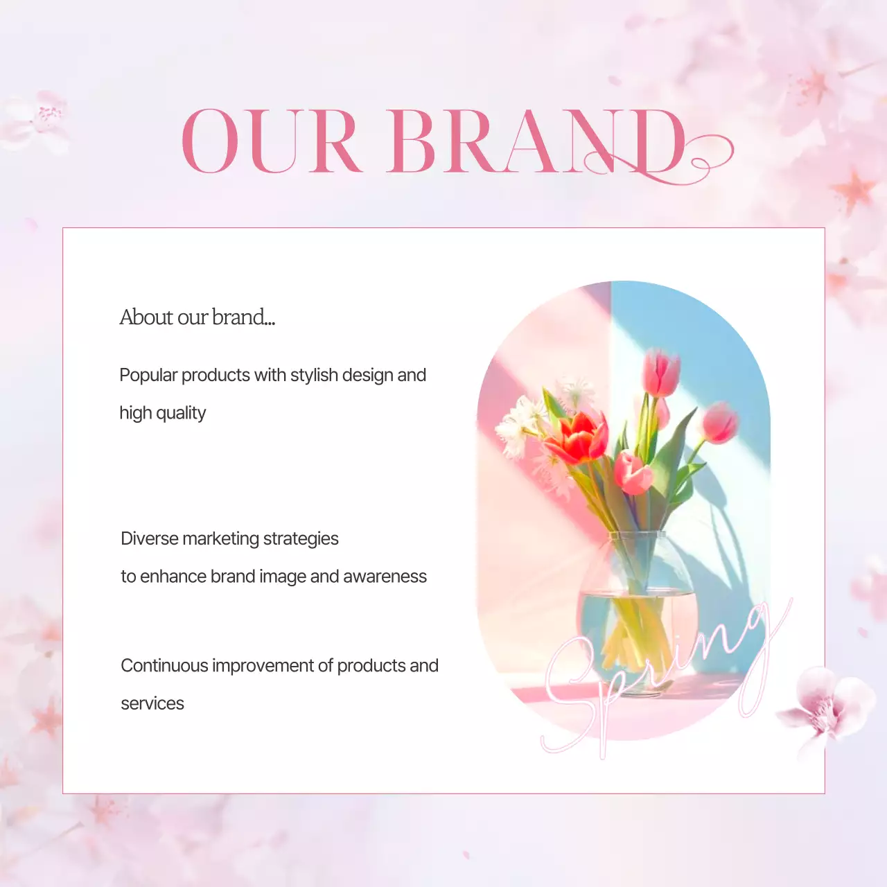 Promoção de marketing da marca Pink Clean Spring Cherry Blossom