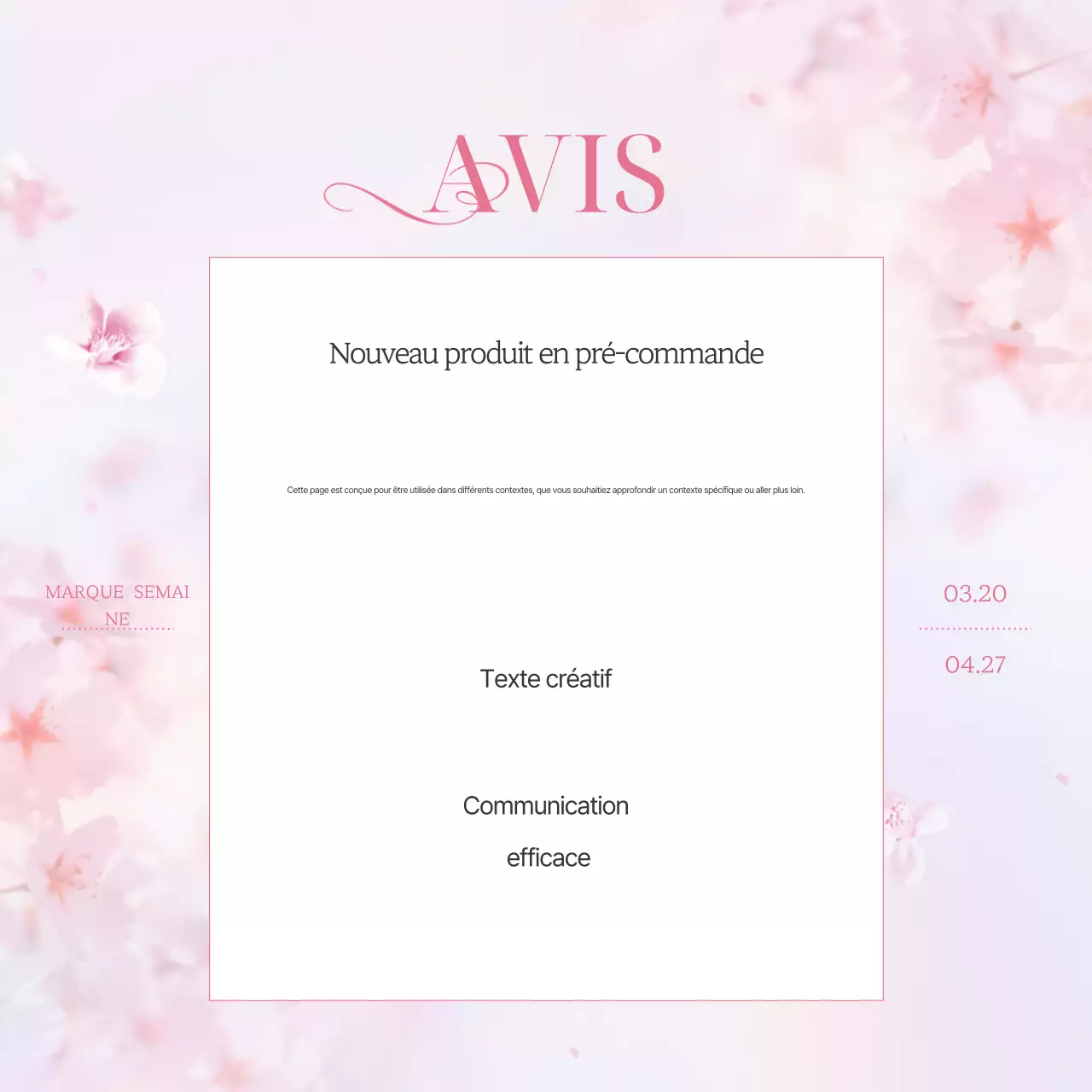 Promotion marketing de la marque Pink Clean Spring Cherry Blossom