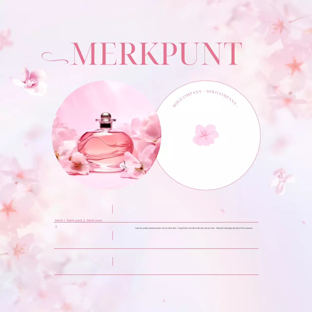 Roze schone lente kersenbloesem merk marketing promotie