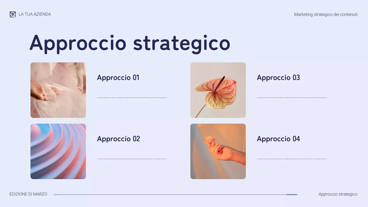 presentazione di marketing moderno viola