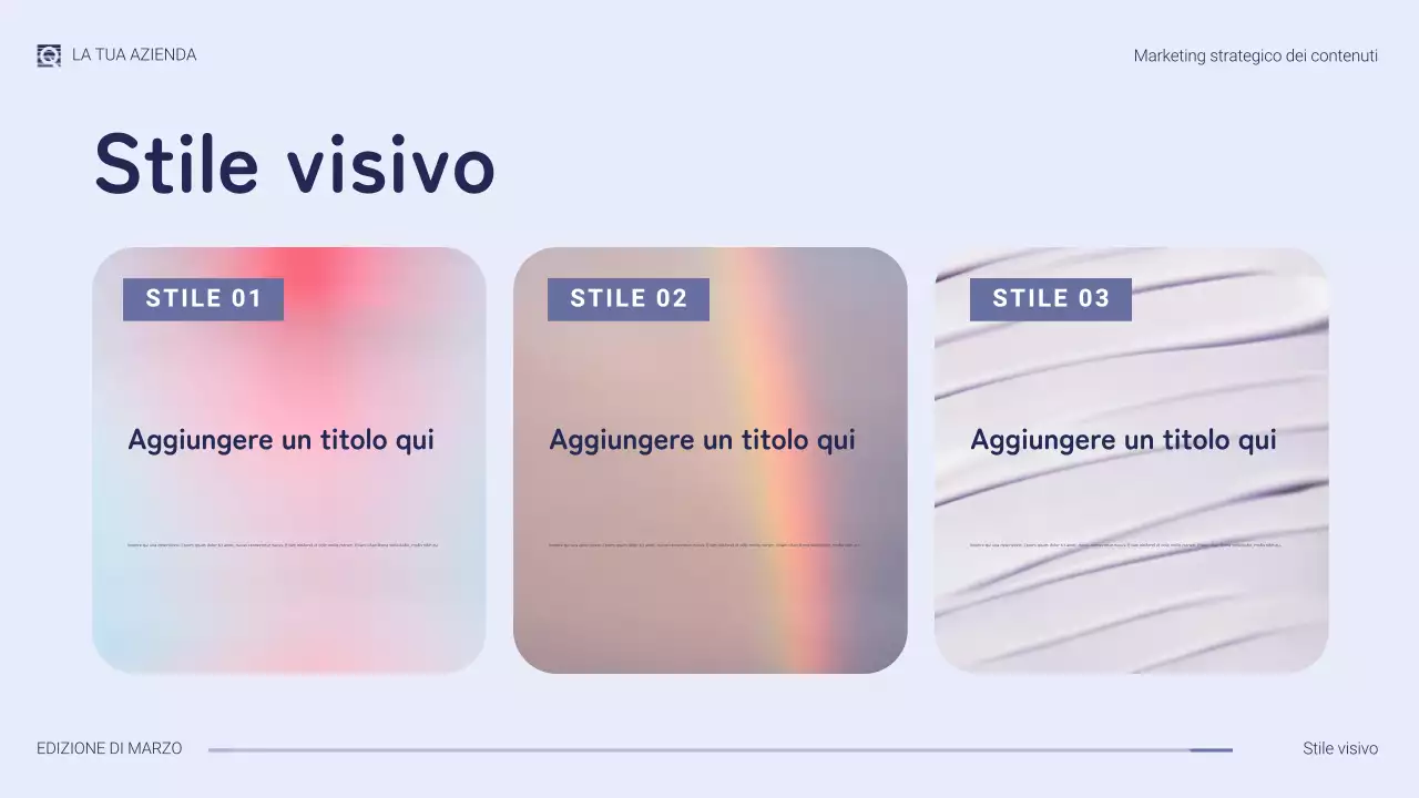 presentazione di marketing moderno viola