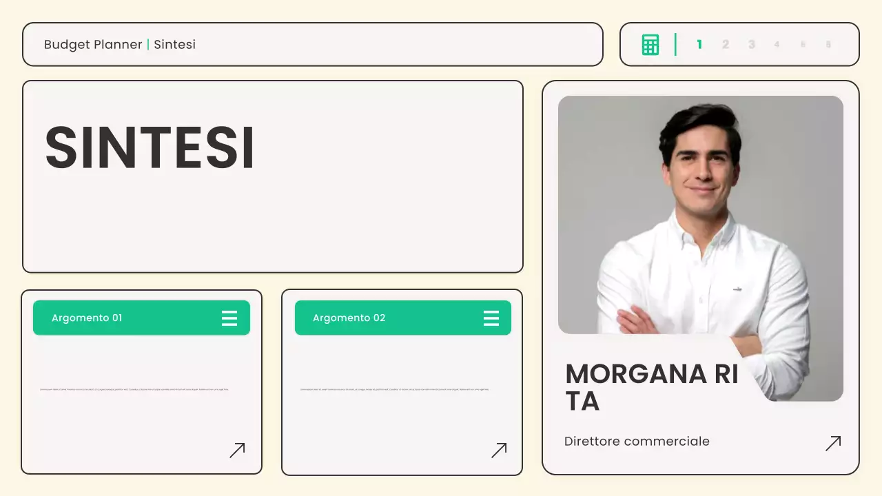 pianificatore finanziario moderno beige