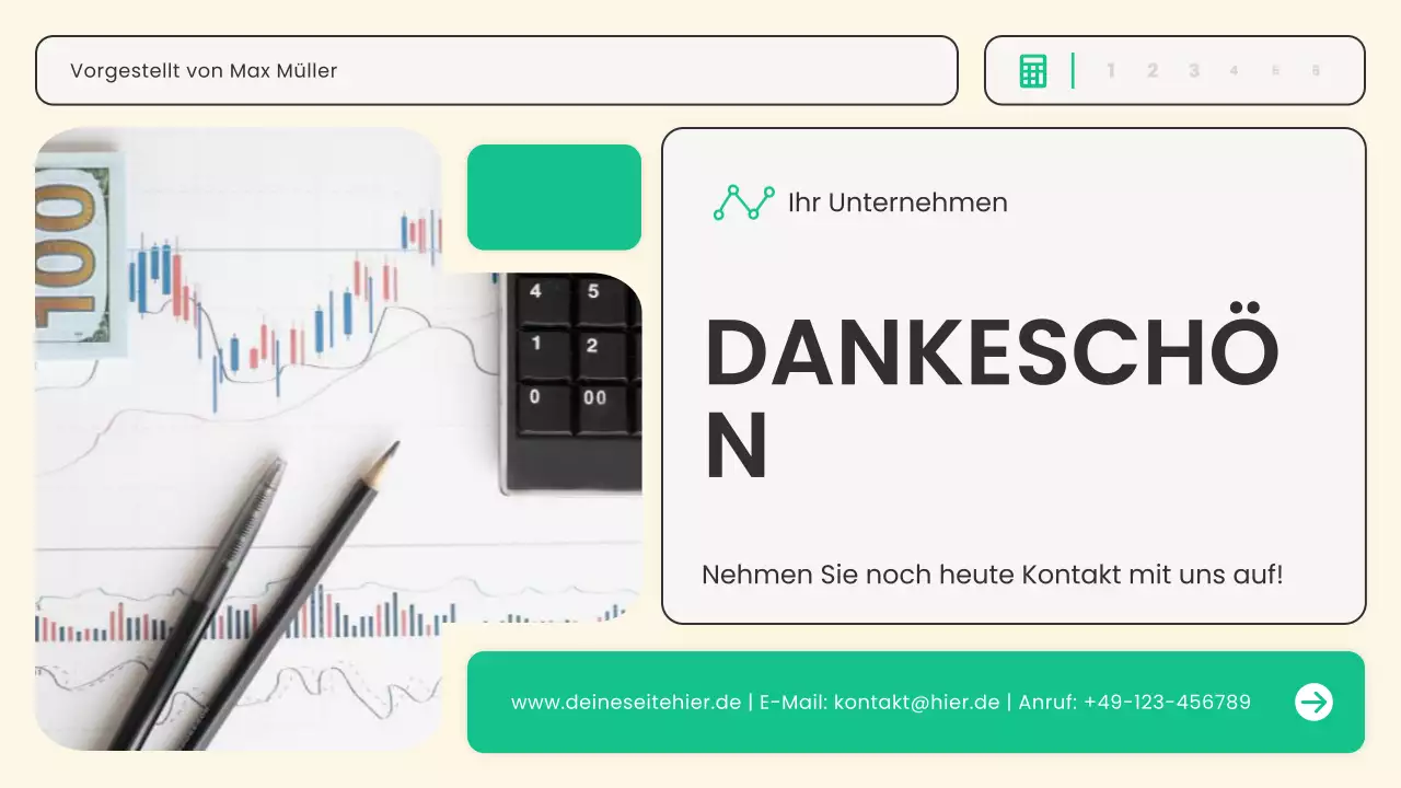 beige moderner Finanzplaner