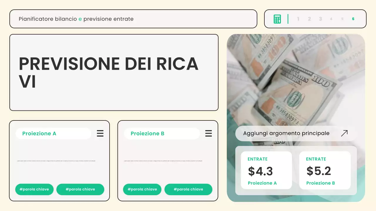 pianificatore finanziario moderno beige