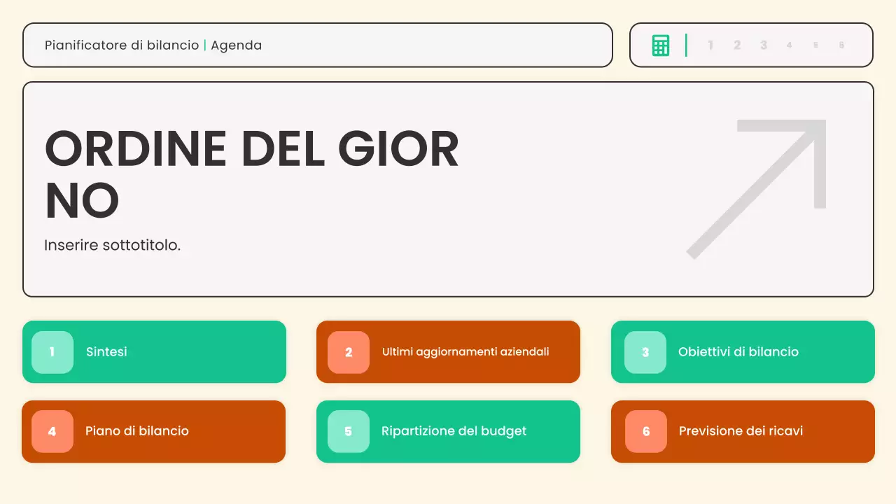 pianificatore finanziario moderno beige