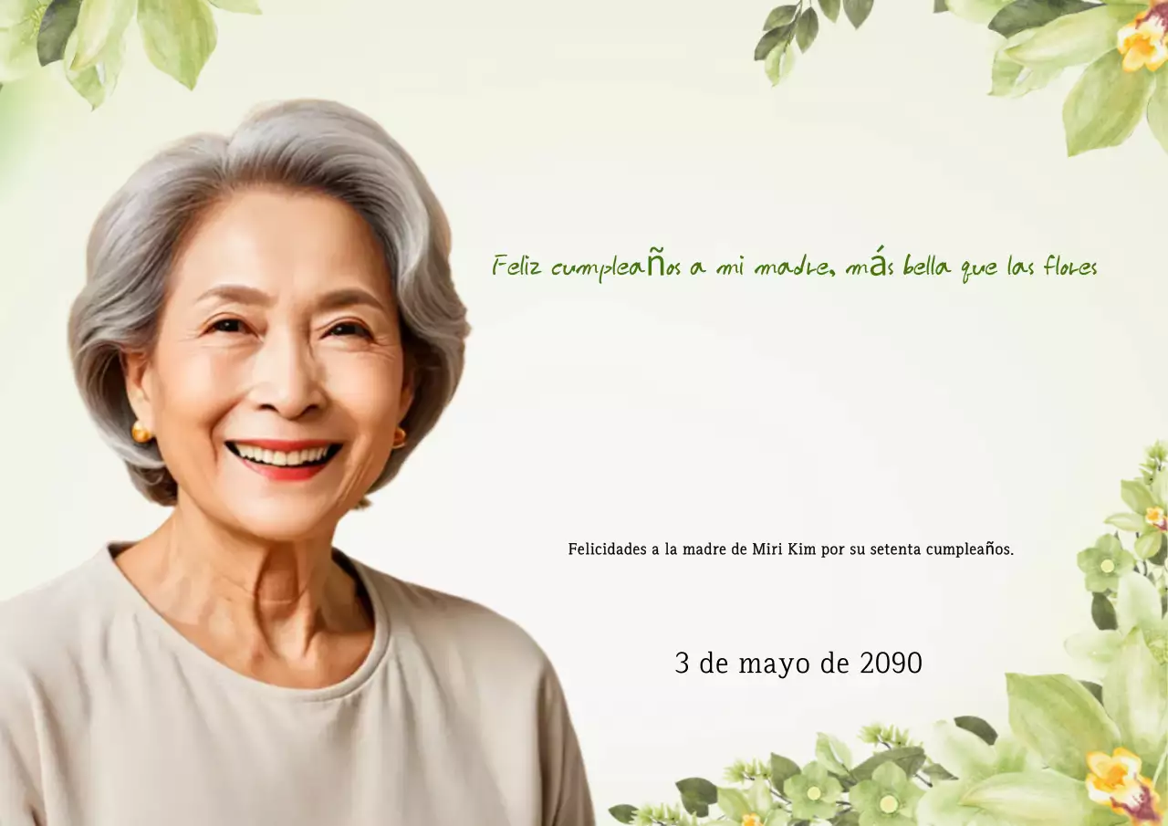 Celebración de cumpleaños elegante y verde