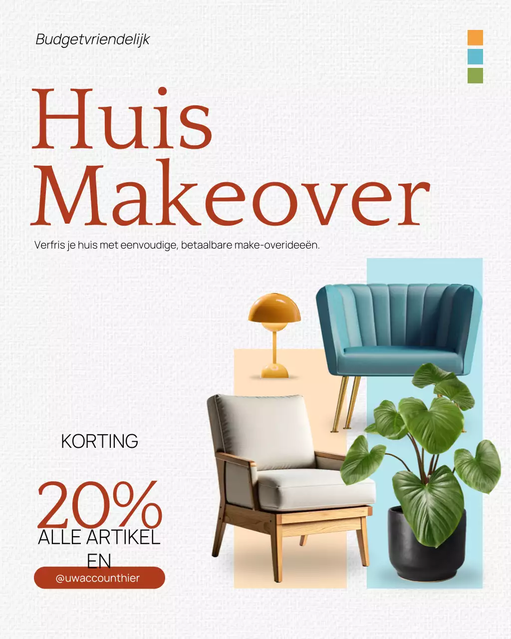 beige moderne woning promotie