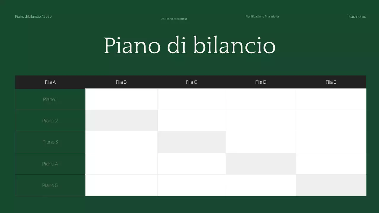 Pianificatore di budget aziendale professionale e minimo