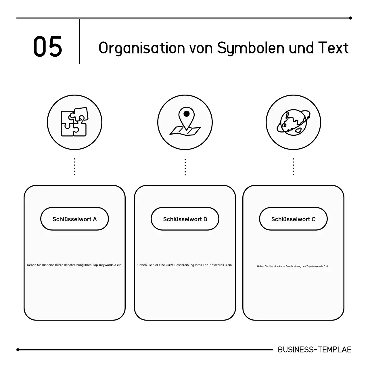 Bereitstellung sauberer Marketinginformationen in Weiß