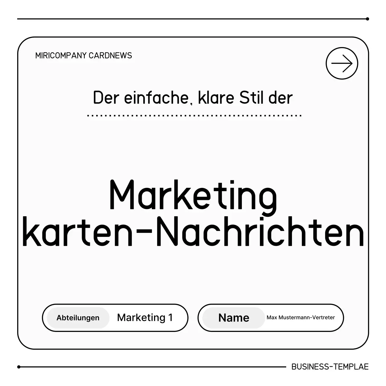 Bereitstellung sauberer Marketinginformationen in Weiß