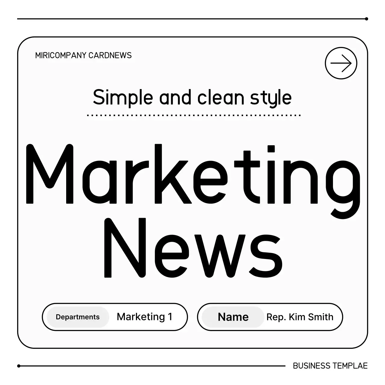 White clean marketing information delivery