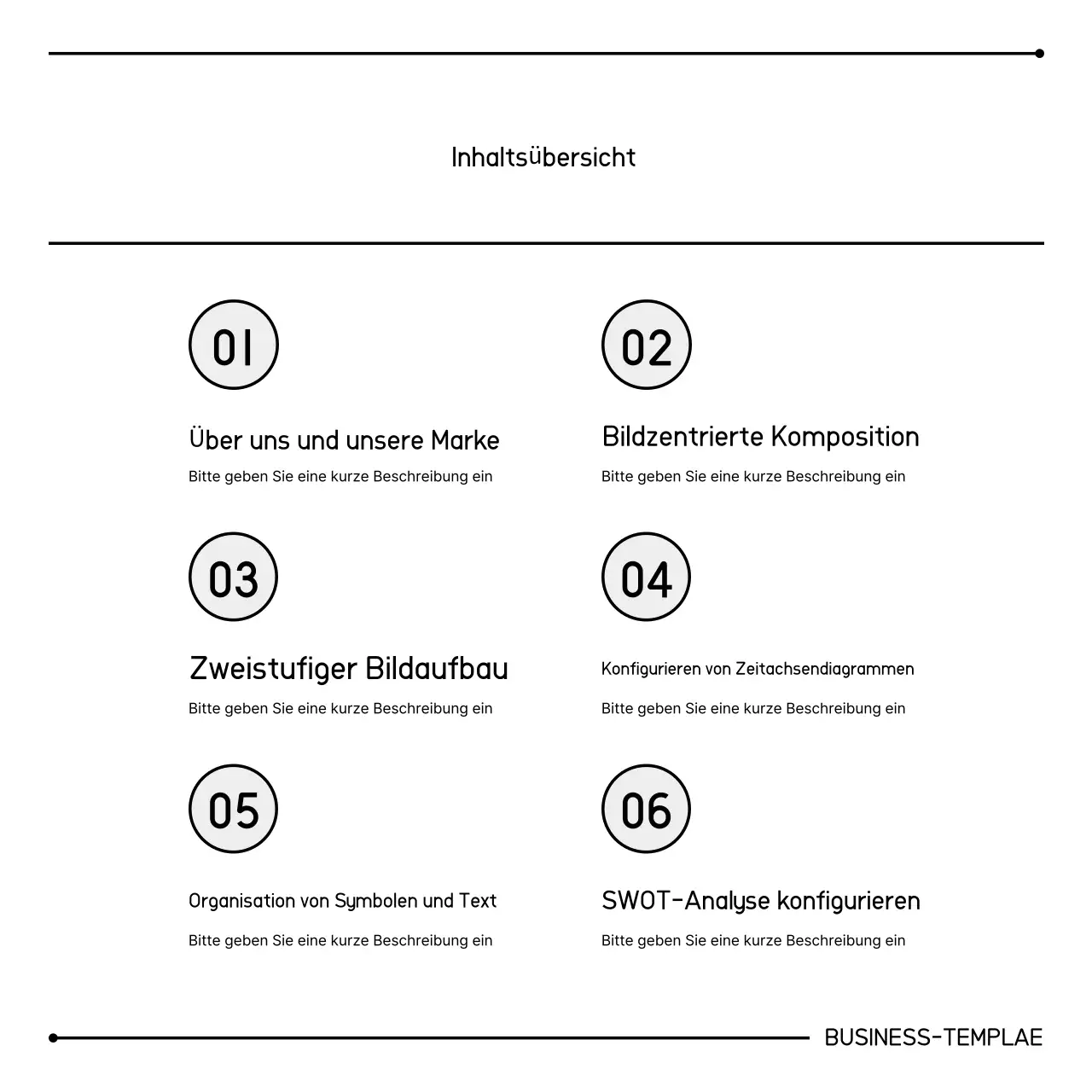Bereitstellung sauberer Marketinginformationen in Weiß