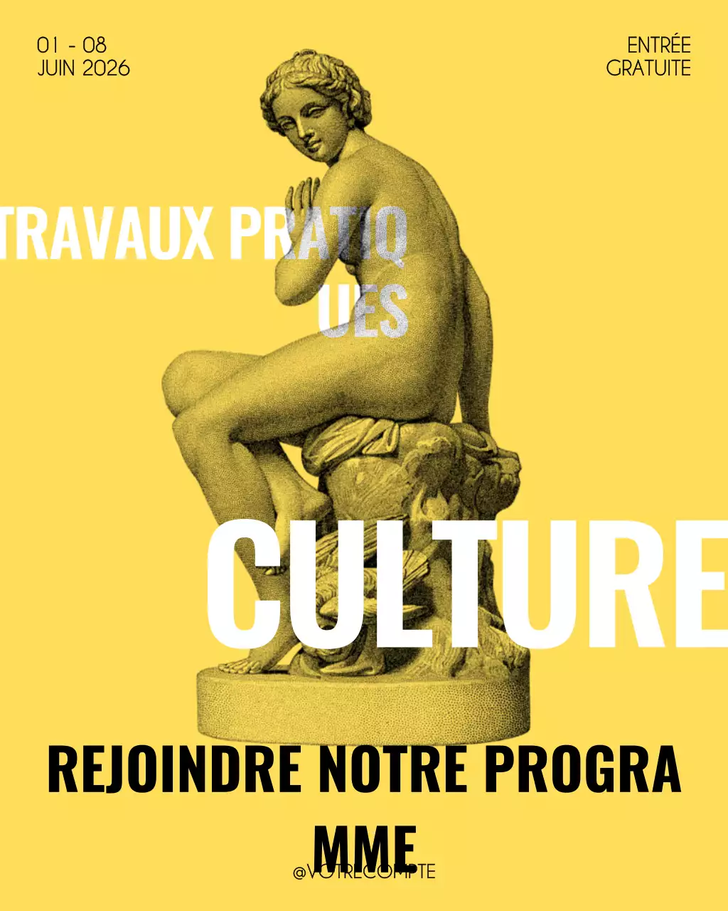 événement culturel classique jaune