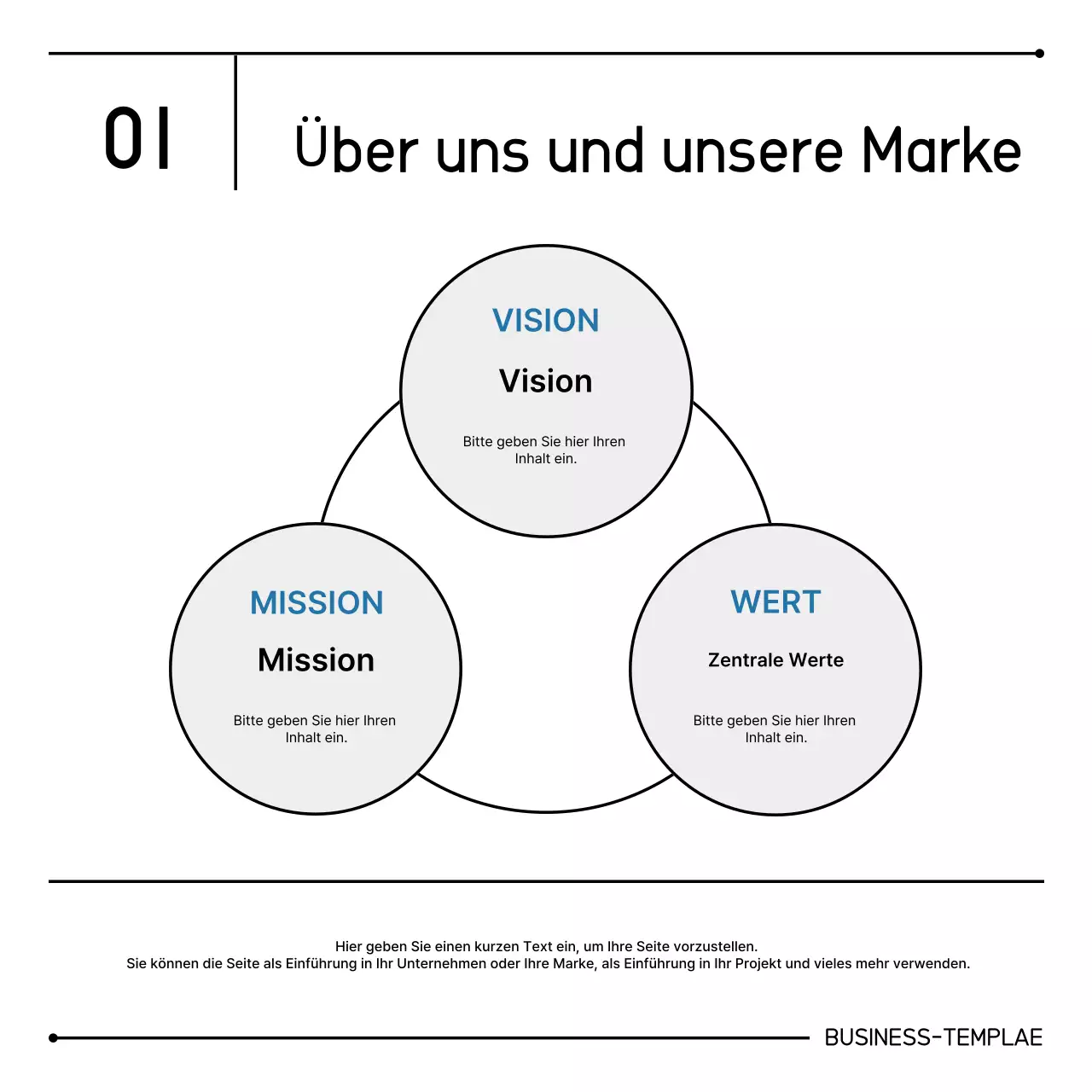Bereitstellung sauberer Marketinginformationen in Weiß