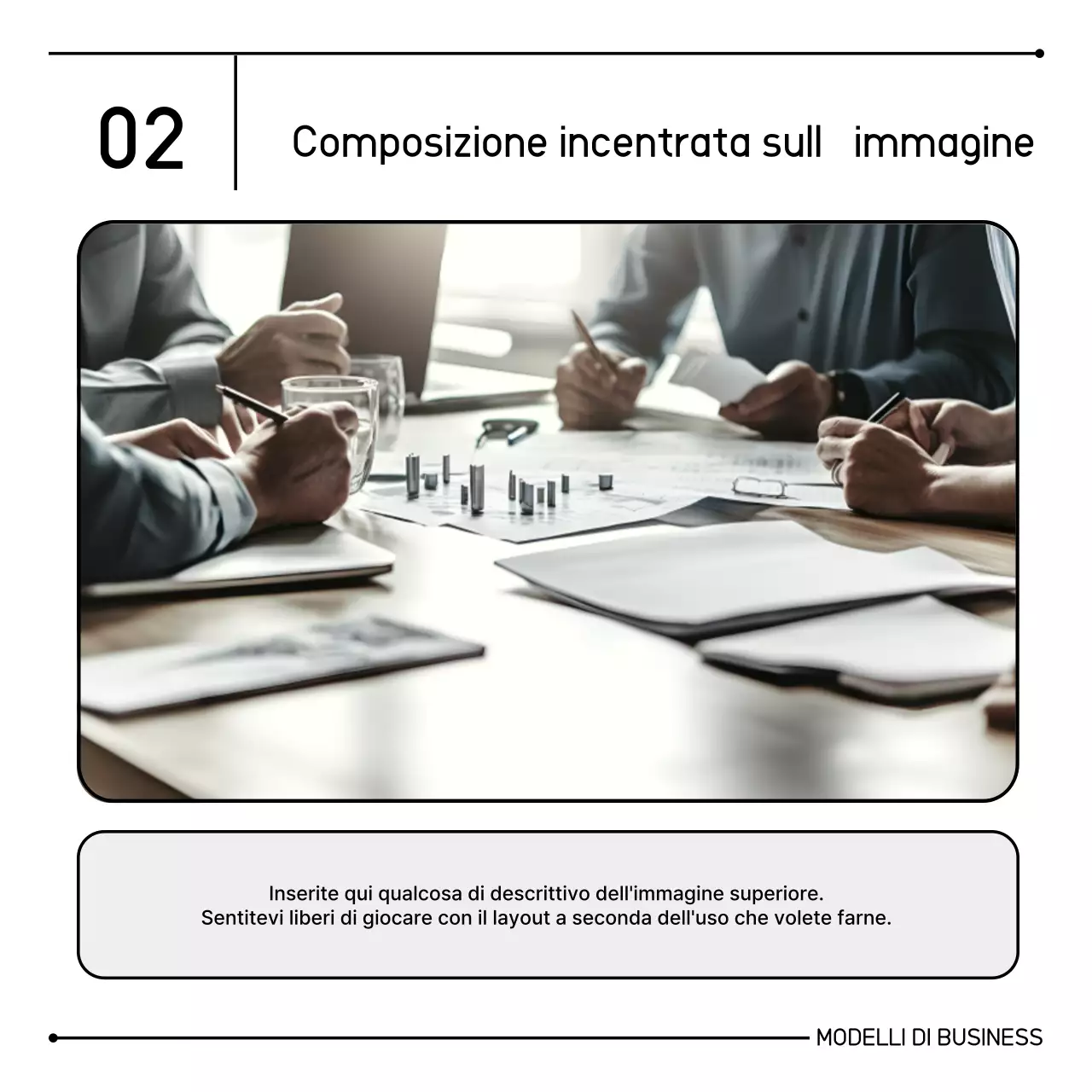 Informazioni di marketing pulite e consegnate in bianco