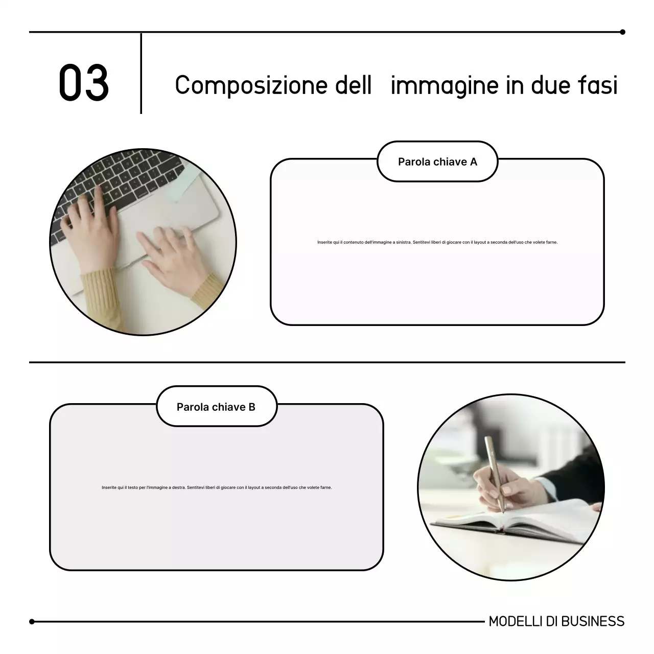 Informazioni di marketing pulite e consegnate in bianco