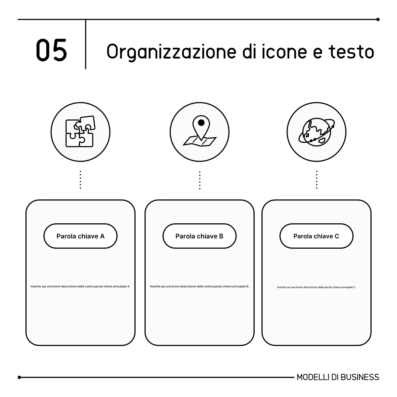 Informazioni di marketing pulite e consegnate in bianco