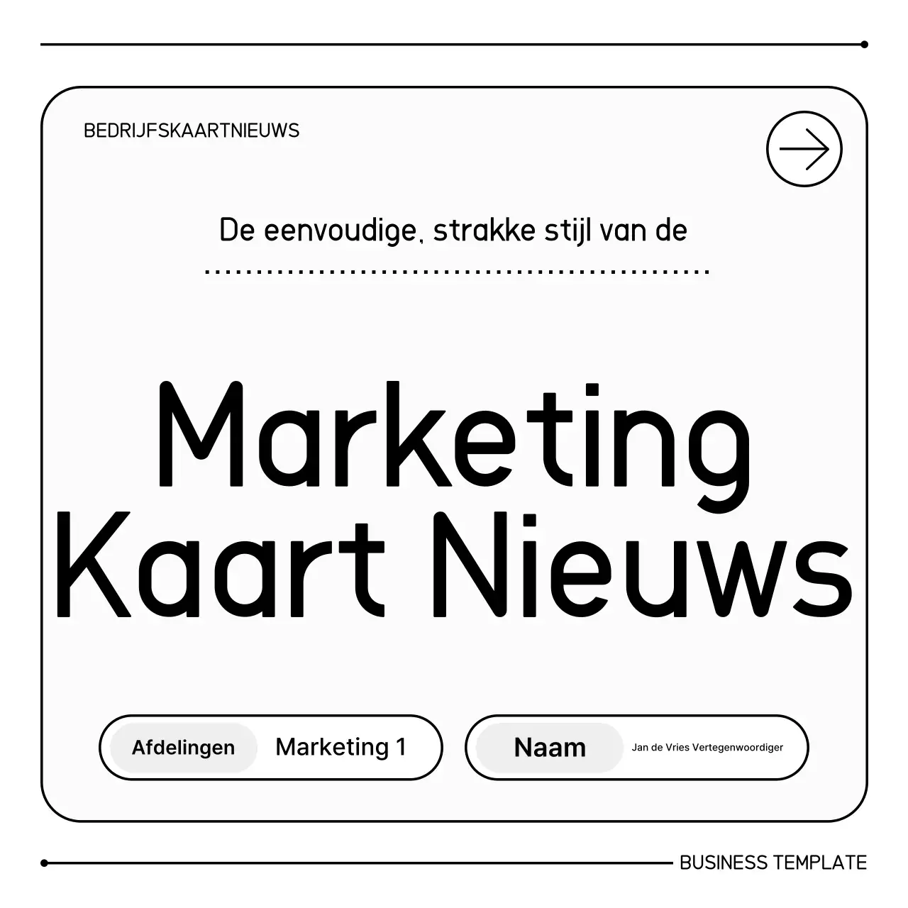 Witte schone marketinginformatielevering