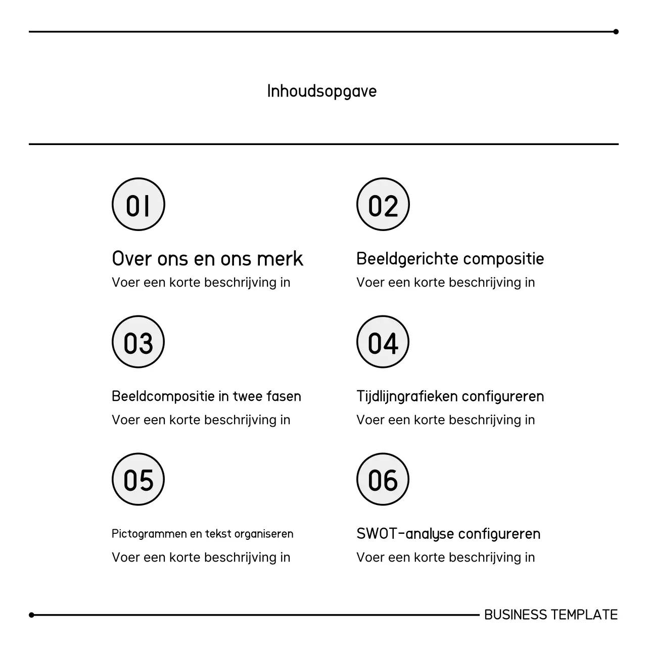 Witte schone marketinginformatielevering