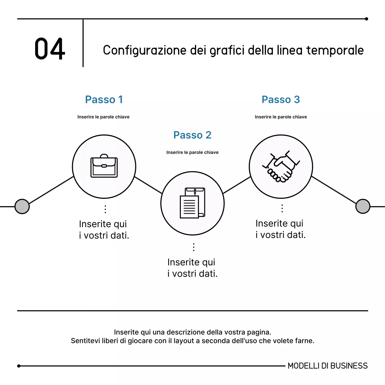 Informazioni di marketing pulite e consegnate in bianco