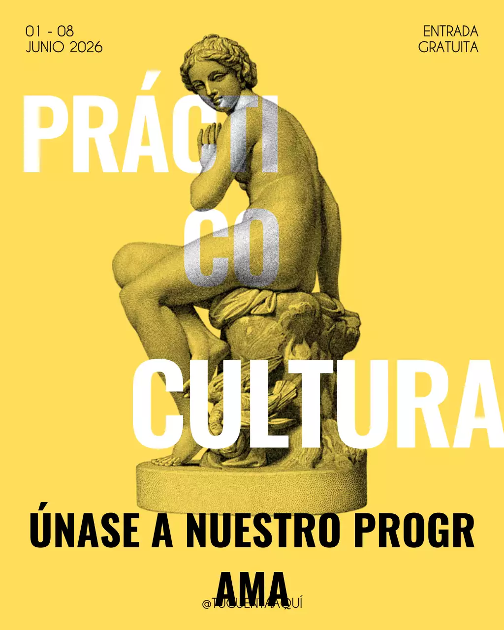 evento cultural clásico amarillo