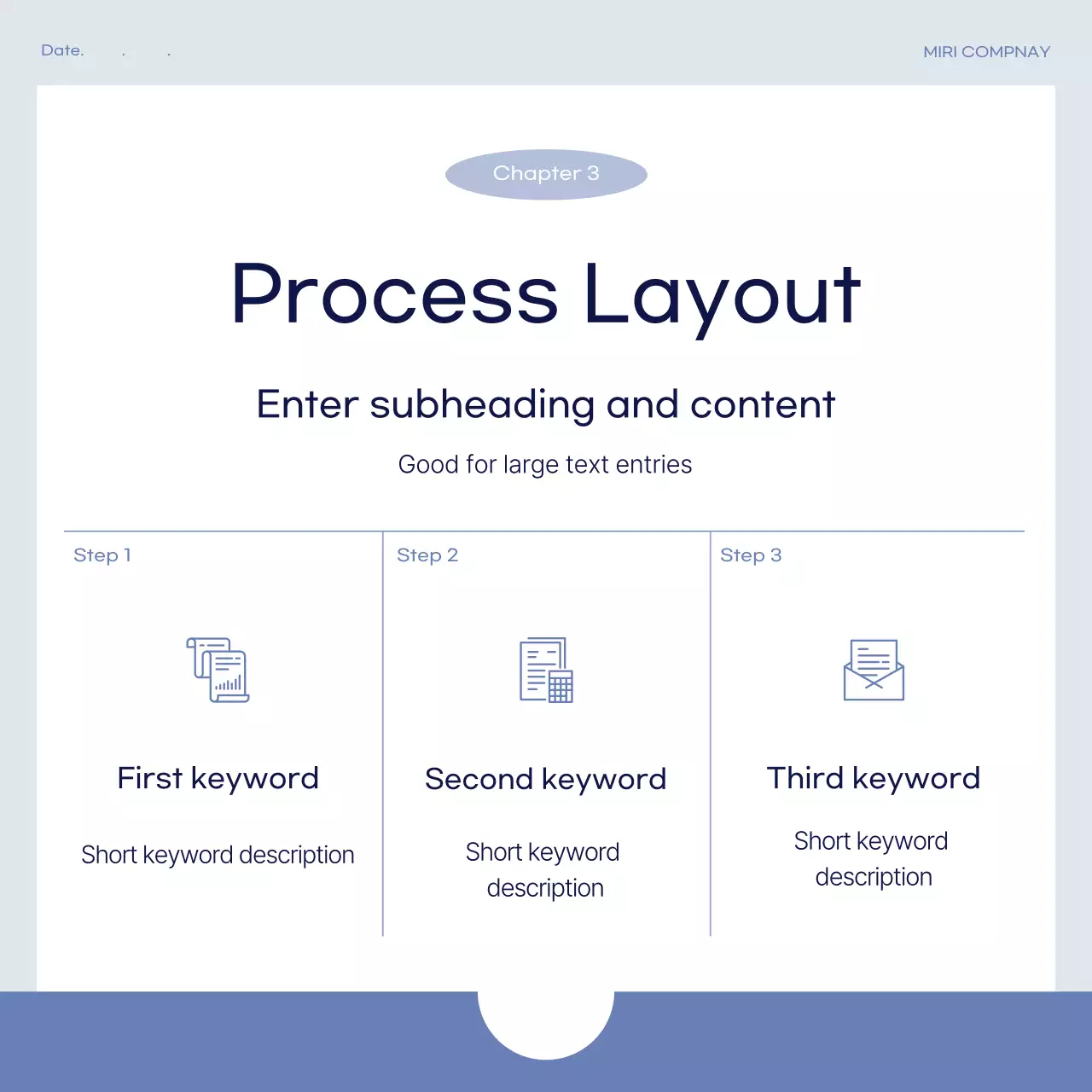 Postagem comercial simples em azul