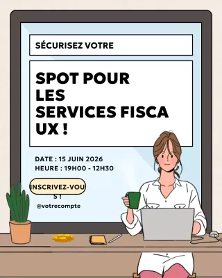 inscription fiscale beige moderne