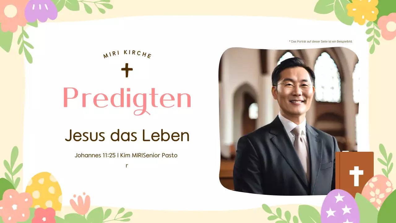 Ein süßer Leitfaden für den Ostergottesdienst in Gelb und Rosa